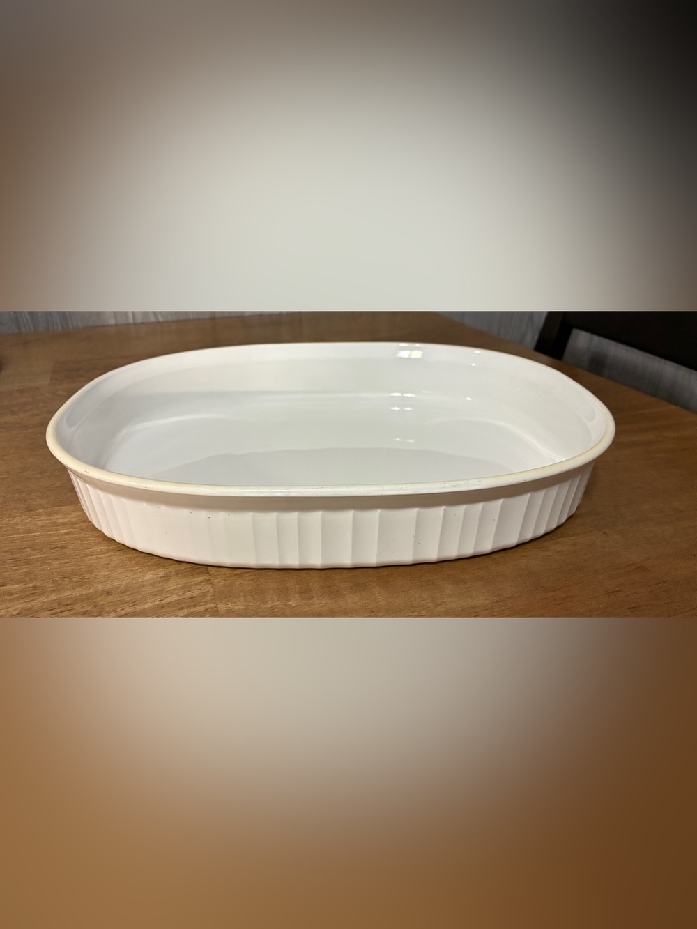 CorningWare French White F-4-B, 2.5 Qt. Oval Casserole/Roaster
